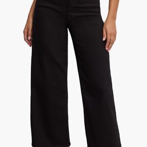 Good American Black Flare Jeans